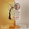 Custom Photo Bedside Table Fabric Lamp - Personalized Memorial Sympathy Gifts For Loss Of Mom, Dad - A Light Of Everlasting Memories