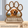 Custom Photo Wood & Acrylic Plaque - Personalized Pet Memorial Sympathy Gifts For Dogs, Cats - You Left Paw Prints On My Heart