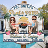 Custom Wood Sign - Personalized Summer Vacation And Travel Gifts For Husband And Wife, Him And Her - Cheers To Summer Days