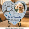 Custom Photo You Were My Favorite Hello - Memorial Personalized Custom Heart Shaped Memorial Stone - Sympathy Gift For Pet Owners, Pet Lovers