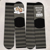 Custom Crew Socks - Personalized Anniversary Wedding Gifts For Husband And Wife, Him And Her - Snuggling Together Since