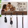 Custom Photo Key Hanger, Key Holder - Personalized Birthday Gifts For Mom, Dad, Kids - Your Welcome Starts Here
