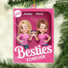 Custom Acrylic Ornament - Personalized Best Friend Birthday Gifts For Women - Sisters Forever