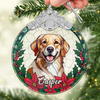 Custom Photo Glass Ornament - Personalized Christmas Birthday Gifts For Dog Cat Lovers, Dog Dad And Mom, Cat Owners - Merry Woofmas