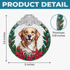 Custom Photo Glass Ornament - Personalized Christmas Birthday Gifts For Dog Cat Lovers, Dog Dad And Mom, Cat Owners - Merry Woofmas