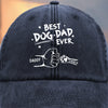 Best Hugs Come With Fur - Dog & Cat Personalized Custom Vintage Washed Denim Baseball Cap - Father's Day, Gift For Dad, Pet Owners, Pet Lovers