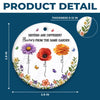 Custom Ceramic Ornament - Personalized Best Friend Christmas Birthday Gifts For Women, Besties, Sisters, BFF - Different Flowers, One Bond