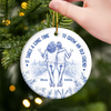 Custom Ceramic Ornament - Personalized Best Friend Christmas Birthday Gifts For Women, Besties, Sisters, BFF - Friendship That Ages Like Fine Wine