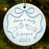 Custom Ceramic Ornament - Personalized Anniversary Christmas Wedding Gifts For Husband And Wife, Him And Her - We Said Yes To Forever