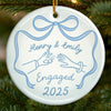 Custom Ceramic Ornament - Personalized Anniversary Christmas Wedding Gifts For Husband And Wife, Him And Her - We Said Yes To Forever