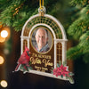 Custom Photo Acrylic Ornament - Personalized Christmas Memorial Sympathy Gifts For Loss Of Mom, Dad - Gone From Sight, Never From Heart