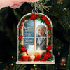 Custom Photo Acrylic Ornament - Personalized Christmas Memorial Sympathy Gifts For Loss Of Mom, Dad - The Light Of Your Love Guides Me