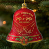 Custom Acrylic Ornament - Personalized Anniversary Christmas Wedding Gifts For Husband And Wife, Him And Her - Together Under The Christmas Bells