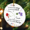 Custom Ceramic Ornament - Personalized Best Friend Christmas Birthday Gifts For Women, Besties, Sisters, BFF - Different Paths, Same Bond