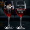 Custom Stemmed Wine Glass - Personalized Birthday Gifts For Mom, Daughter - Partners In Wine And Life