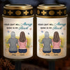 Custom Solar Stake Lights - Personalized Memorial Sympathy Gifts For Loss Of Mom, Dad - Still By My Side, Just Out Of Sight