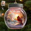 Custom Photo Acrylic Ornament - Personalized Christmas Memorial Sympathy Gifts For Loss Of Mom, Dad - With Me Forevermore