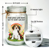 Custom Photo Mason Jar Light - Personalized Pet Christmas Memorial Sympathy Gifts For Dogs, Cats - Together Beyond The Rainbow