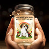 Custom Photo Mason Jar Light - Personalized Pet Christmas Memorial Sympathy Gifts For Dogs, Cats - Together Beyond The Rainbow
