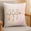 Custom Pillow - Personalized Pet Memorial Sympathy Gifts For Cats - Minimalist Cats, Maximal love