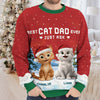 Custom Unisex Ugly Sweatshirt - Personalized Christmas Birthday Gifts For Cat Lovers, Cat Mom And Dad - Ho Ho Hold My Catnip