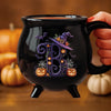 Custom 12oz Ceramic Cauldron Coffee Mug - New Arrival, Personalized Halloween Witchy Gifts For Besties, Sisters, BFF, Family, Yourself - Brew And Boo AMZ