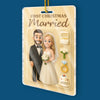 Custom Photo Acrylic Ornament - Personalized Anniversary Christmas Wedding Gifts For Husband And Wife, Him And Her - Unbox The Love Story