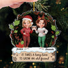 Custom Acrylic Ornament - Personalized Christmas Best Friend Birthday Gifts For Women, Besties, Sisters, BFF - Twinkling Lights True Friendship