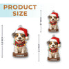 Custom Photo Acrylic Ornament - Personalized Christmas Birthday Gifts For Dog Cat Lovers, Dog Dad And Mom, Cat Owners - Bark The Halls