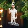 Custom Photo Acrylic Ornament - Personalized Christmas Birthday Golf Gifts For Men, Women - Swing High Aim True