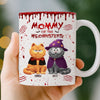 Custom Mug - Personalized Halloween Birthday Gifts For Cat Lovers, Cat Mom And Dad - Every Purr Echoes Halloween Magic