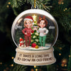 Custom Acrylic Ornament - Personalized Best Friend Christmas Birthday Gifts For Women, Besties, Sisters, BFF - Merry Moments With My Bestie