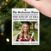 Custom Photo Acrylic Ornament - Personalized Christmas Graduation Gifts For Him, Her - New Beginnings Bright With Hope