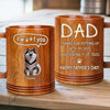 Thanks For Dealing With Our Mess, Dad - Dog Personalized Custom Wooden Mug - Father's Day, Gift For Dad, Pet Owners, Pet Lovers
