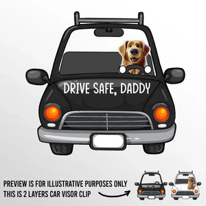 Counting The Seconds ‘til You’re Back - Dog Personalized Custom Car Visor Clip - Gift For Pet Owners, Pet Lovers