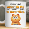 Custom Mug - Personalized Birthday Gifts For Cat Lovers, Cat Mom And Dad - Owned By My Cat