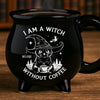 Custom 12oz Ceramic Cauldron Coffee Mug - Personalized Halloween Witchy Gifts For Besties, Sisters, BFF, Family, Yourself - Midnight Sorcery