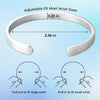 Custom Engraved Stainless Steel Cuff Bracelet - Personalized Birthday Gifts For Mom, Daughter - A Bond That Shines Forever