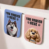 Custom Leather Magnetic Bookmark - Personalized Bookish Gifts For Book Lovers, Bookworms, Dog Dad And Mom - Paws And Pages Bring Joy
