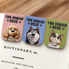 Custom Leather Magnetic Bookmark - Personalized Bookish Gifts For Book Lovers, Bookworms, Dog Dad And Mom - Paws And Pages Bring Joy