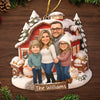 Custom Photo Acrylic Ornament - Personalized Christmas Birthday Gifts For Mom, Dad, Brother, Sister, Kids - Our Little World Of Love
