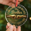 Custom Circle Glass Ornament - Personalized Christmas Birthday Gifts For Brother, Sister, Best Friends - Best Gift Is You