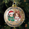 Custom Acrylic Ornament - Personalized Best Friend Christmas Birthday Gifts For Women, Besties, Sisters, BFF - Besties Forever No End