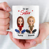 Custom Mug - Personalized Best Friend Birthday Gifts For Women, Besties, Sisters, BFF - Bestie Smiles Brighten Every Day