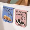 Custom Leather Magnetic Bookmark - Personalized Bookish Gifts For Book Lovers, Bookworms, Dog Dad And Mom - Happiness Is Another Chapter