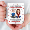 Custom Mug - Personalized Birthday Gifts For Mom, Dad, Daughter - My Daughter My Forever Love