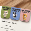 Custom Leather Magnetic Bookmark - Personalized Bookish Gifts For Book Lovers, Bookworms, Dog Dad And Mom, Cat Owners - Where Stories Pause