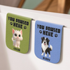 Custom Leather Magnetic Bookmark - Personalized Bookish Gifts For Book Lovers, Bookworms, Dog Dad And Mom, Cat Owners - Where Stories Pause