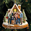 Custom Photo Acrylic Ornament - Personalized Christmas Birthday Gifts For Mom, Dad, Brother, Sister, Kids - Christmas Sparkles With Love At Home