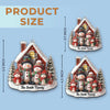 Custom Acrylic Ornament - Personalized Christmas Birthday Gifts For Mom, Dad, Brother, Sister, Kids - Hearts Stay Together